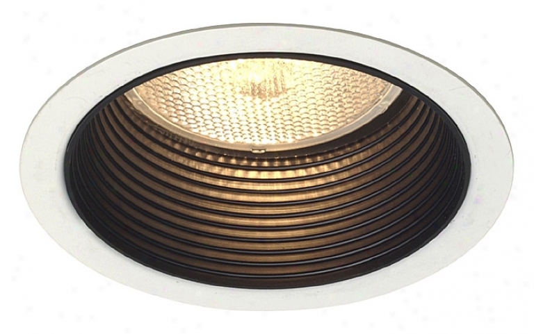 Lightolier 4" Line Voltage Step Baffle Recessed Trim (12579)