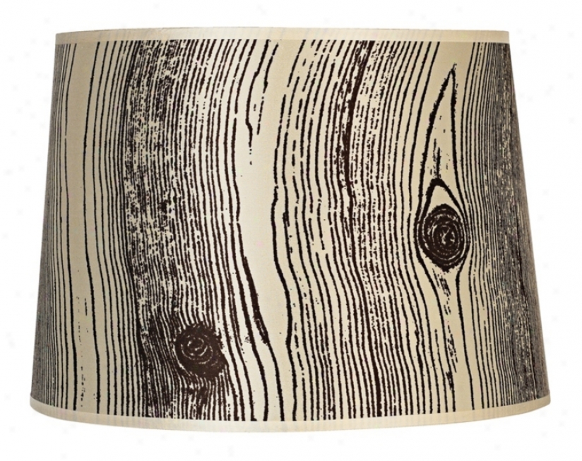 Lights Up! Faux Bois Light Lamp Shade 12x14x10 (spiderr) (g7818)