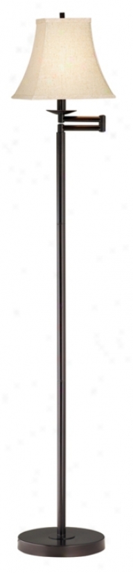 Limen Bronze Finish Swing Arm Floor Lamp (41523-43099)