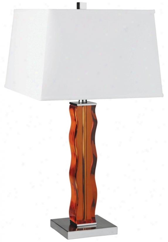 Lite Source Amber Ripple Table Lamp (h3455)