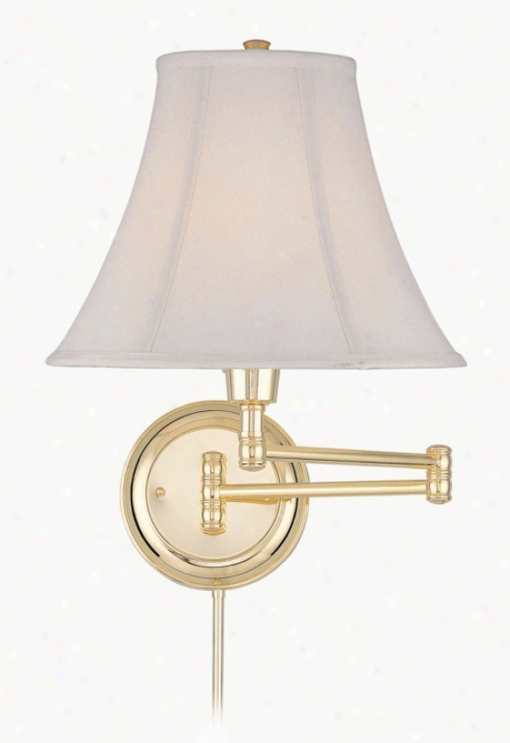 Lite Source Charleston Polished Brass Swing Arm Walk Lamp (37672)