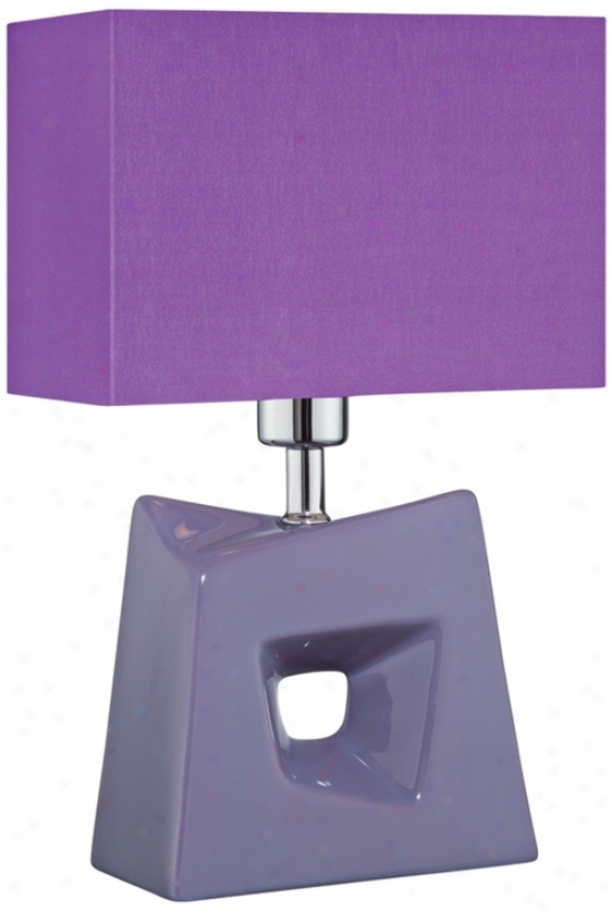 Lite Source Cynthia Purple Contemporary Table Lamp (v7206)