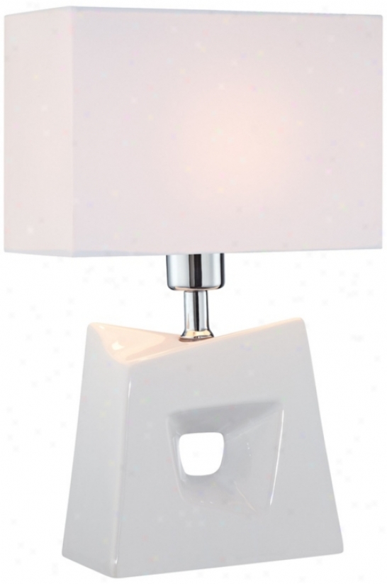 Lite Source Cynthia White Contemporary Table Lamp (v7207)