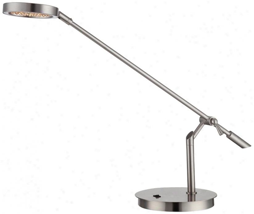 Lite Sohrce Eton Poljshed Steel Led Desk Lamp (v1083)