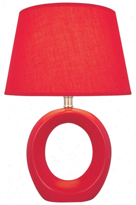 Lite Source Kito Red Table Lamp (h3463)
