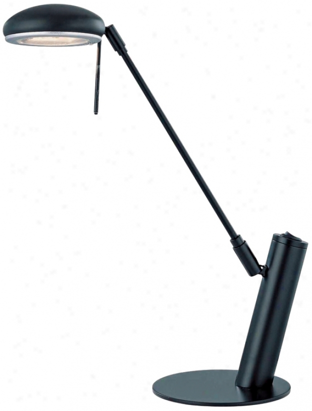 Lite Source Orbit Black Adjustable Desk Lamp (j9829)