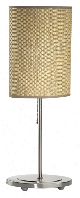 Lite Source Rattan Drum Table Lamp (71535)