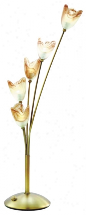 Lite Source Sculpted Glass Flower Accet Light (94851)