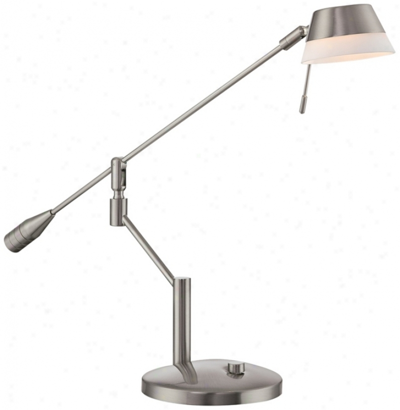 Lite Cause Sofronia Polished Steel Desk Lamp (v9503)