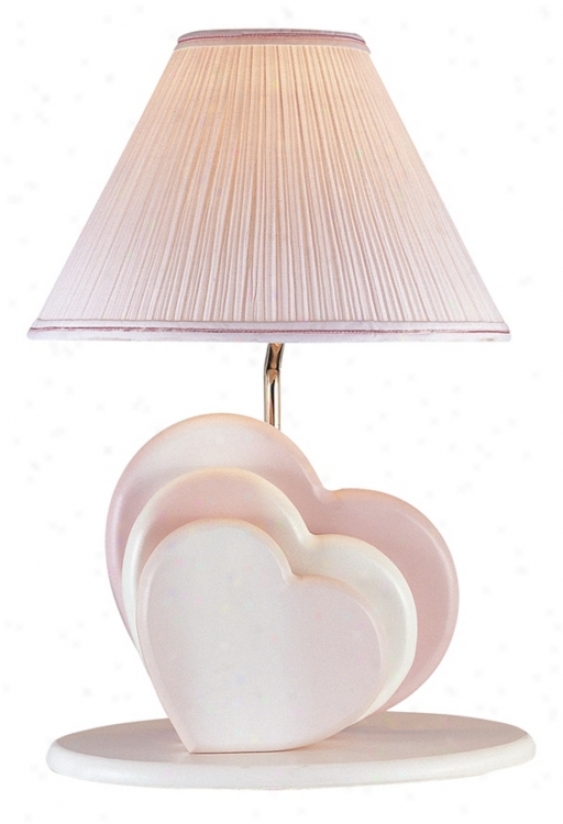 Lite Source Soft Pink Love Hearts Night Light Food Lamp (80150)