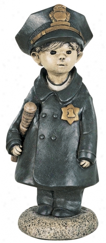 Littel Police Officer Garden Accent (27207)