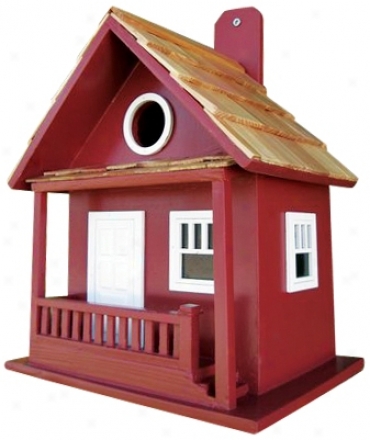 Little Red Hut Bird House (h9690)