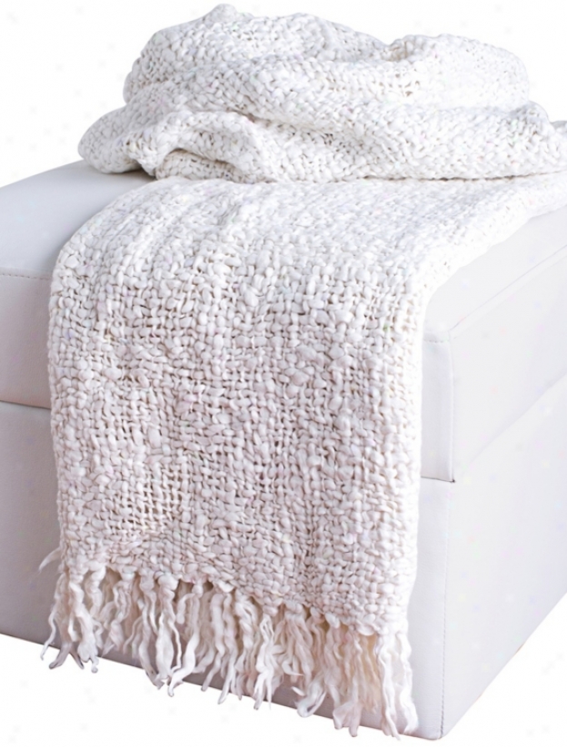 Loom Wov3n Pale Throw With Fringe (v8982)