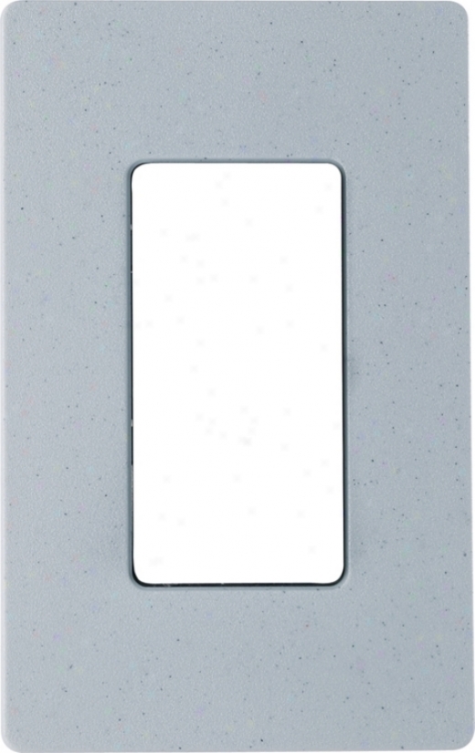 Lutron Bluestone Satin Single Gang Screwless Faceplate. (68156)