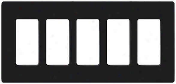 Lutron Claro 5 Gang Screwless Faceplate (71720)