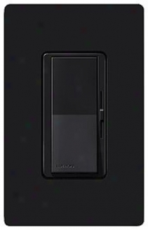 Lutron Diva Black Single Pole Low Voltage Magnetic Dimmer (73174)