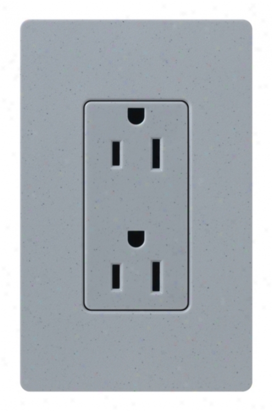 Lutron Diva Satin Bluestone 15a Receptacle (11450)