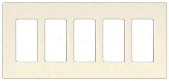 Lutron Diva Sc 5 Gang Wallplate (48659)