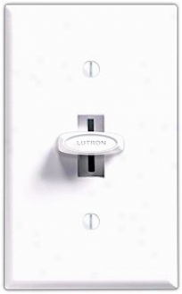 Lutron Glyder 600w Single Pole Incandescent White Dimmer (37917)