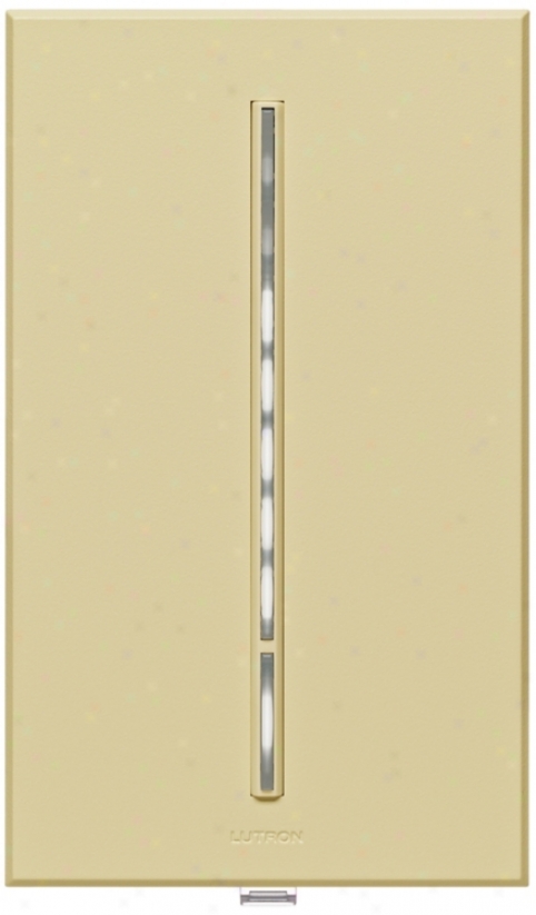 Lutron Vierti 600 Watt White Led Multilocation Almond Dimmer (10569)