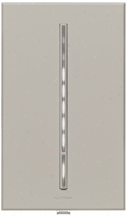 Lutron Vierti 600 Watt White Led Multilocation Gray Dimmer (10717)