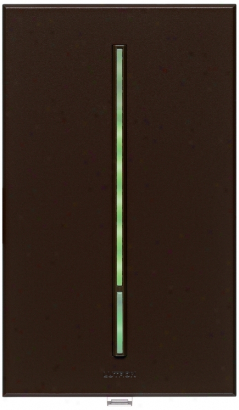 Lutron Vierti Flourishing Led 600 Watt Single Pole Brown Dimmer (54904)