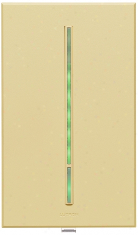 Lutron Vierti Verdant Led 600 Watt Single Pole Ivory Dimmer (54743)