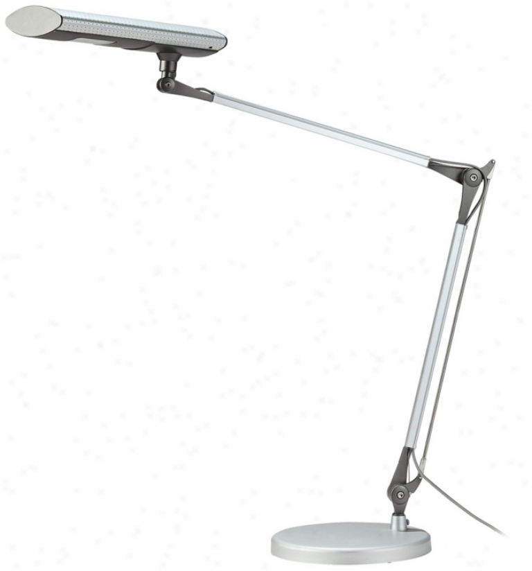 Luxy Aurora Led Capacity of work Efficient Silver Desk Lamp (n4963)
