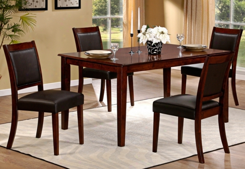 Lyndon Lane 5-piece Upholstered Dining Chair And Table Set (w1205)