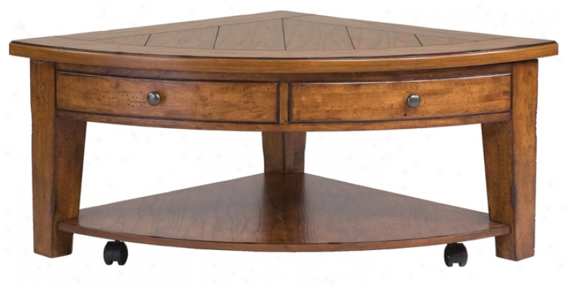 Mackenzie Pie Shaped Lift Top Cocktail Table (j9529)