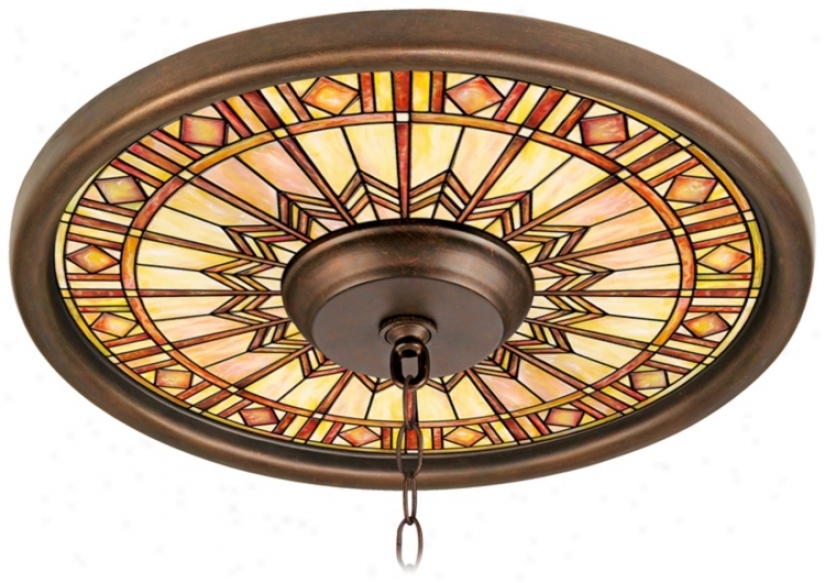 Mackintosh Sun 16" Wide Bronze Finish Ceiling Medallion (02975-g7157)