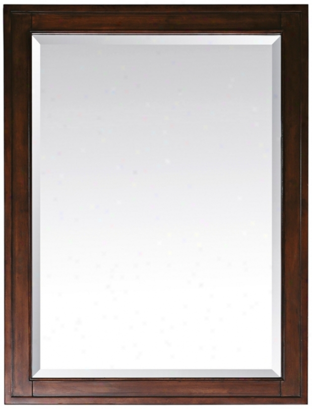 Madison Tobacco 28" Wide Rectangular Wall Mirror (r8977)