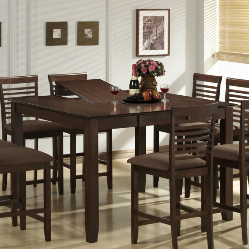 Maestra Butterfly Leaf Counter Height Dining Table (p3882)