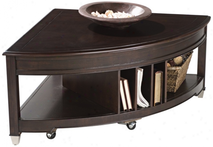 Magnussen Darien Pie Shaped Lift Top Cocktail Table (k0080)