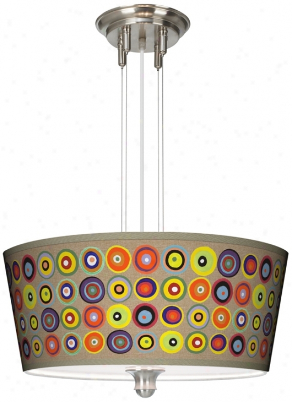 Marbles In The Park Giclee 18" Wide Pendant Chandelier (m2296-v3130)