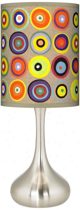 Marbles In The Park Giclee Kiss Table Lamp (k3334-v3089)