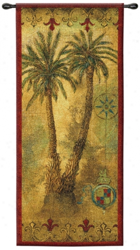 Masoala Panel I 53" High Wall Hanging Tapestry (j9049)