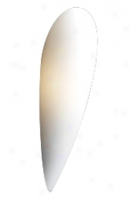 Matte Opal Glass Contour 17" High Wall Sconce (h4055)