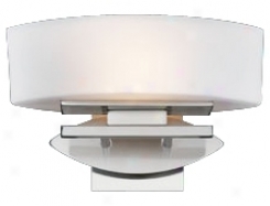 Matte Opal Glass Lens 13" Wide Walk Sconce (h4016)