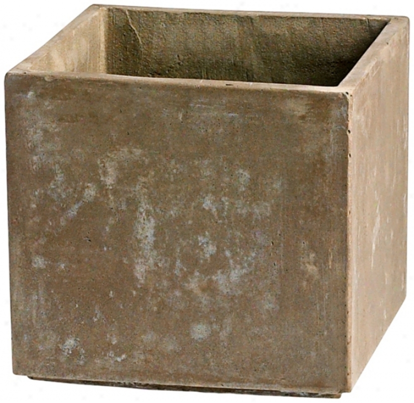 Intervening substance Euro Box 10 1/4" High Square Planter (v0942))