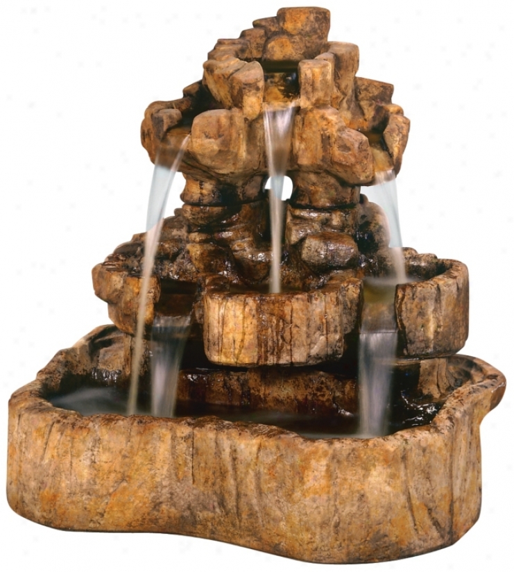 Medium Rock Falls Fountain (06781)