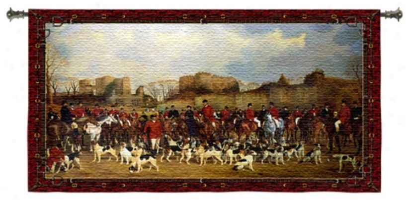 Meet/north Warwick 53" iWde Wall Death by the halter Tapestry (j9047)