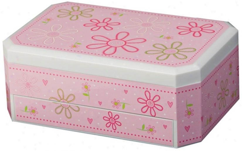 Mele & Co. Rose Girl's Glitter-daisyjewelry Box (y1193)