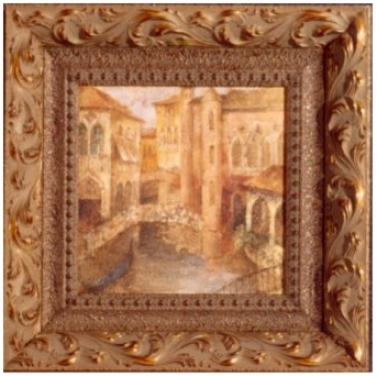 Memories Of Venice Ii Print 9" Square Wall Art (j4177)