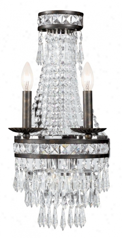 Mercer Collection Crystql 22" High 4-light Wall Sconce (k2923)