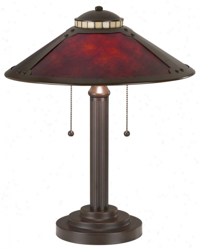 Mica Collection Mission-style Desk Lamp (78448)