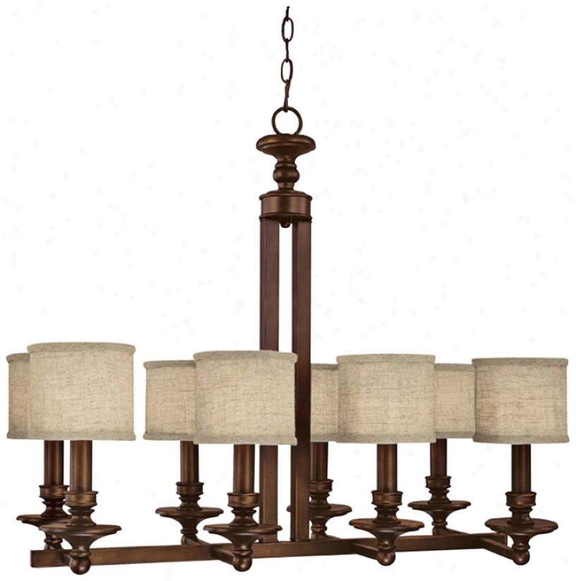 Midtown Collection 8-light Burnishec Bronze Extensive Chandelier (p0804)