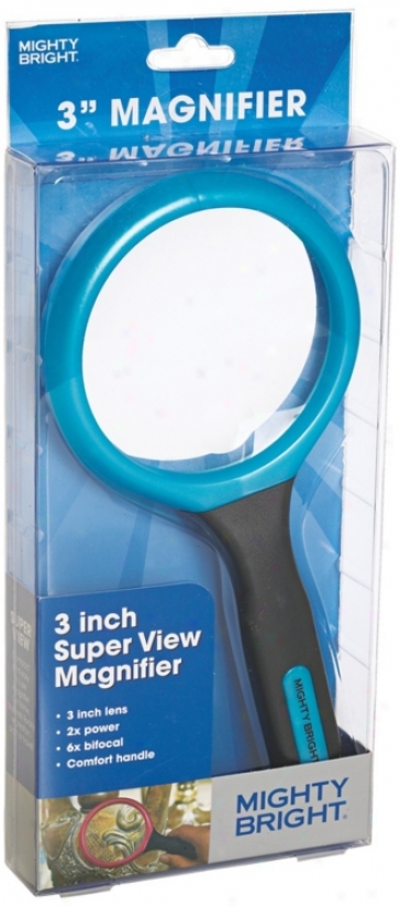 Mighty Bright Blue 3" Wide Magnifier (66365)