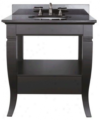 Milano Black Finish 31" Wide Sink Conceit (r7014)