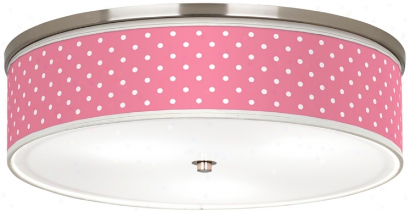 Min Dots Pink Nickel 20 1/4" Wide Ceiling Light (j9213-m6008)